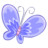 Blue butterfly Icon